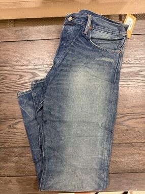 Polo by Ralph Lauren Men’s Faded Blue Slim Straight Jeans